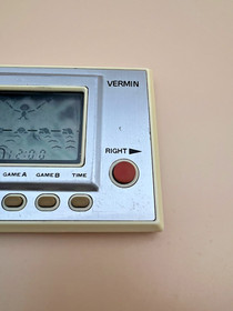 Vintage 1980 Nintendo Game & Watch Vermin MT-03 Silver Series Grade C Japan