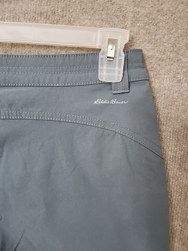 Eddie Bauer Rainier Shorts Womens 6 Gray Cargo Nylon Performance Hiking - Picture 7 of 10