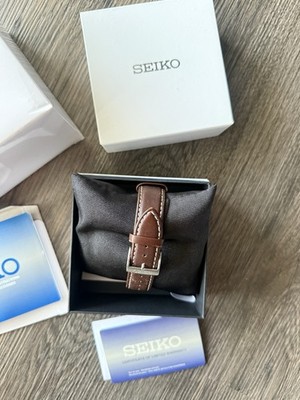 Seiko SUR449 Essentials 40mm Men's Brown Leather Quartz Watch