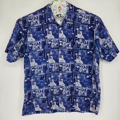 Enyce Shirt Mens XXL Button Up Source Magazine Snoop Dog Eazy E Y2K Blue