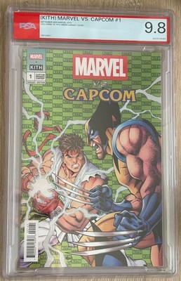 KITH MARVEL VS. CAPCOM #1 SEPTEMBER 2025 GREEN WOLVERINE VS. RYU COMIC PSA 9.8