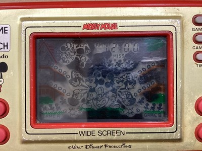 Nintendo Game & Watch Wide Screen Mickey Mouse - Red (MC-25) for