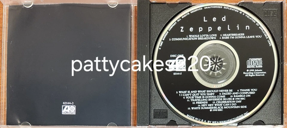 Led Zeppelin Box Set (4 CDs, 1990) Good Condition! Robert Plant Jimmy Page - Image 3 of 4