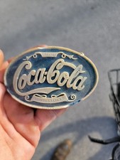 Coca Cola Clay Belt Buckle 5 Cents At Fountains Belt Buckle Vintage