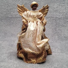 Christmas Collection Black Heritage Angel Tree Topper 12.25" African American