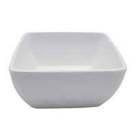 WeißE Melamin Schale Quadratisch 8X8X4 Cm | Aperitif SoßEnschale