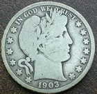 US 1903 Barber Half Dollar  **