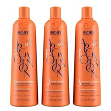Richee Professional - Escova Progressiva Brasileira Richee Argan E Ojon - 3x1L