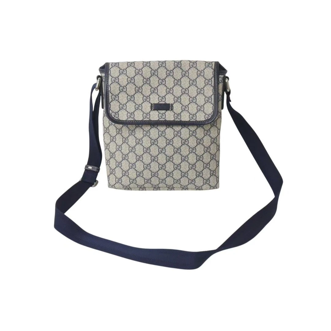 Sac bandoulière GUCCI sac bandoulière GG Supreme beige 223666 525040 argent hardwa