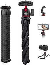 Mini Flexible Camera Tripod Phone Stand with Cold Shoe Mount Vlogging Accessory