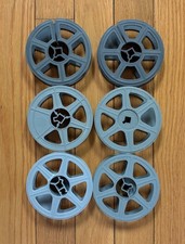 LOT of 6 Empty One Hundred Foot 16mm Film Reels