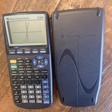 Texas Instruments TI-83 Handheld Graphing Calculator-Tested Working, w/ Cover!