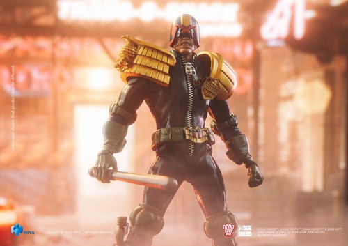 HIYA Rare 1/12 Judge Dredd Collectible Figure Set - Picture 10 of 13