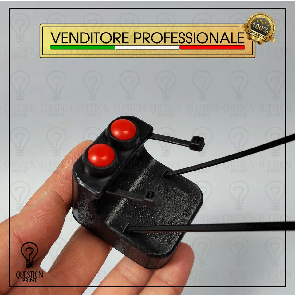 TELECOMANDO CANCELLO UNIVERSALE PER MANUBRIO 22MM MOTO APRI CANCELLO 2 PULSANTI - Imagen 4 de 4