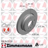 Zimmermann 2X Bremsscheibe Hinten Ø300 Mm FüR BMW 3Er Touring E91 318D 320D X1