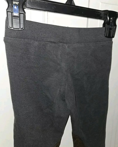 JANIE & JACK gray Stretch Faux Brown Suede Equestrian Riding Pants. Childs 4 - Picture 7 of 7