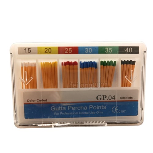 1 Box Dental Endodontic Obturation Gutta Percha Points 15-40# Universal 60 Pcs - Picture 6 of 11