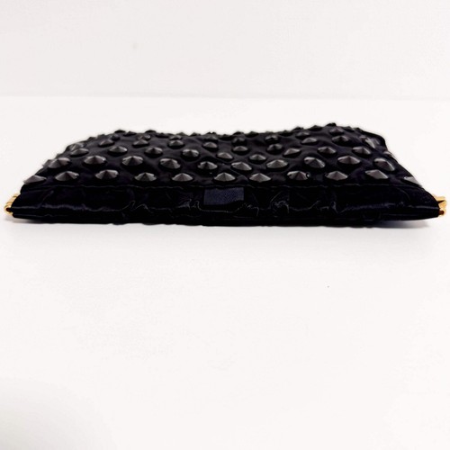 MIU MIU Archive Black Satin Clutch Bag - Picture 6 of 16
