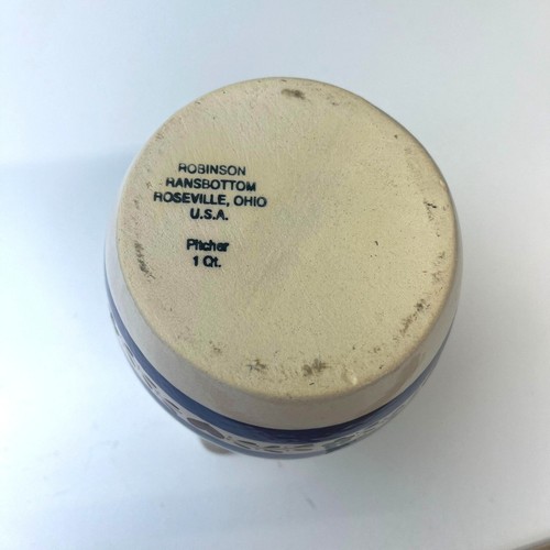Jarra Robinson Ranbottom Firmada Numerada 1 Qt Estampado de Manzana Cerámica Granja - Imagen 5 de 8