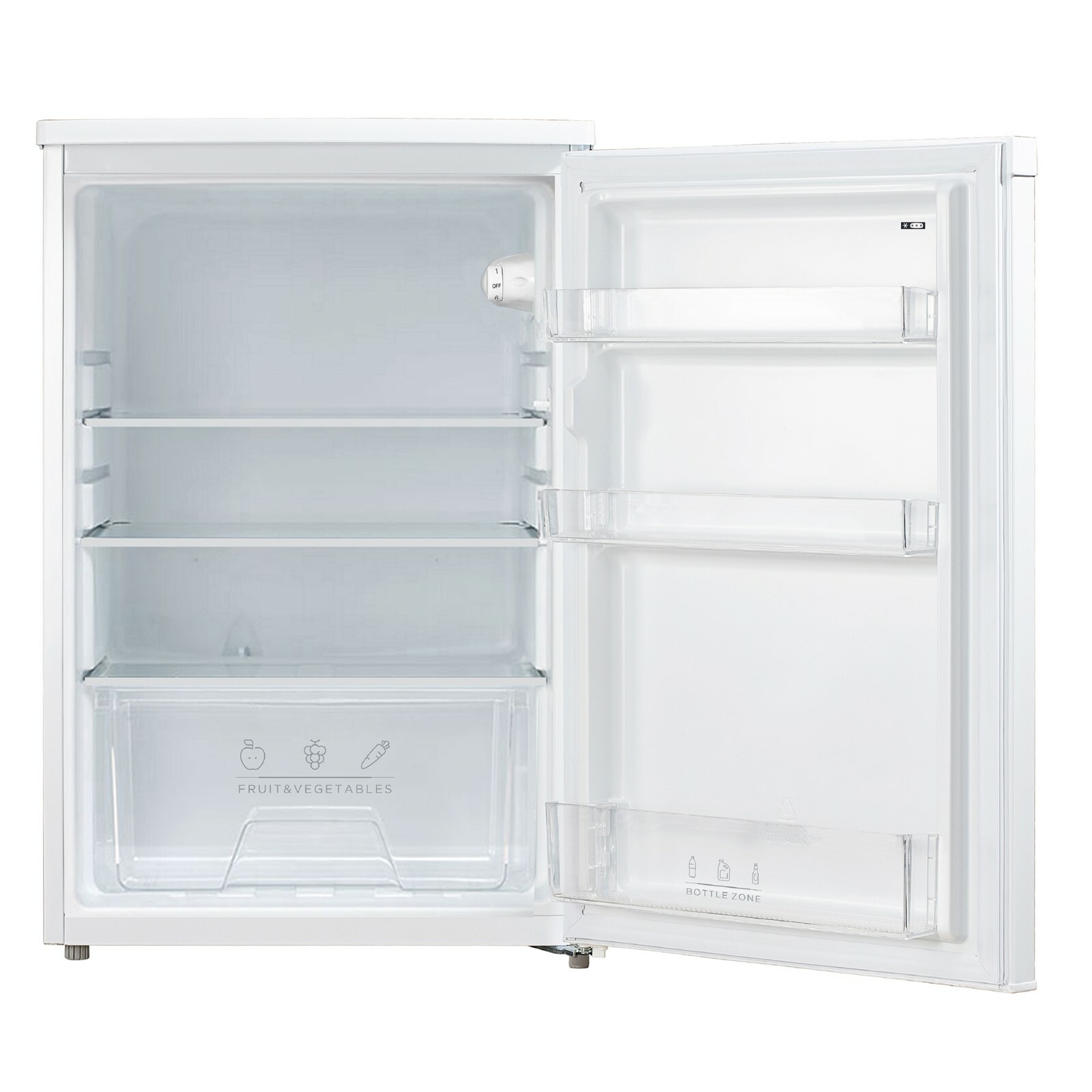 Russell Hobbs Undercounter Fridge Larder 55cm Wide White Freestanding