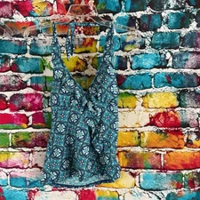 Assets by Sara Blakely Spanx Tankini Swimsuit Top Ruffle Trim Halter Style Size