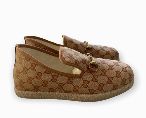 NEW $640 GUCCI Men's Fria GG Tan Canvas 