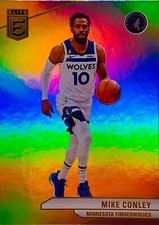 Mike Conley 2023-24 Donruss Elite Basketball Holo Refractor Base Card #51