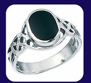 Onyx Ring Celtic Ring Sterling Silver Onyx Ring Ebay
