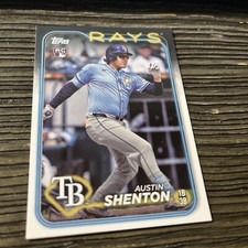 2024 Topps Update US-275 Austin Shenton Tampa Bay Rays Rookie