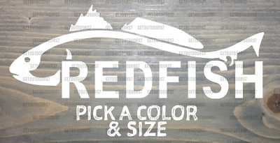 Redfish Sticker Decal Red Fish Red Drum Channel Bass Florida Spottail ...