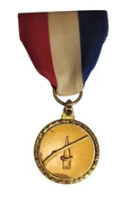 Vintage Black Powder Rifle Target Shooting Competition Award Medal -T6