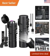 Outdoor LED Flashlight and Magnesium Fire Starter - Compact Emergency Combo