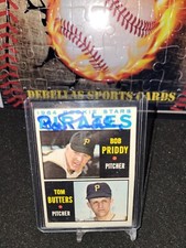 1964 Topps #74  Pirates Rookie Stars Bob Priddy   IN PERSON AUTO Tom Butters