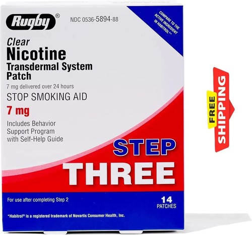 Rugby Clear Nikotin Transdermales System 7 mg
