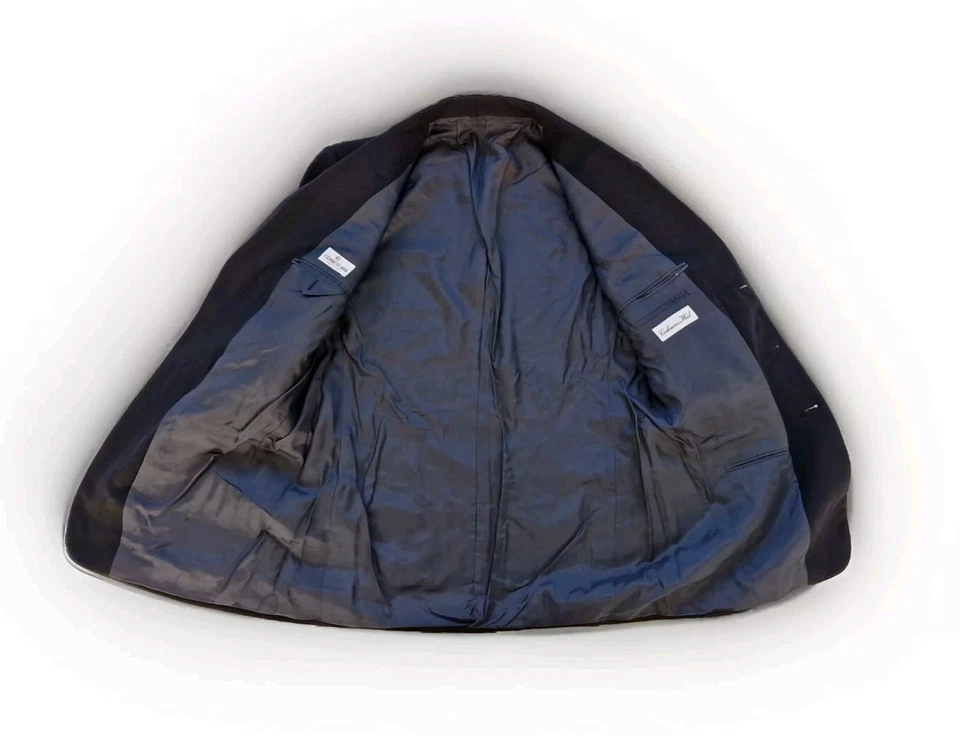 CERRUTI 1881 Cashmere Wool Mens Black Regular Fit Blazer Jacket. UK 42, EU 52. - Image 3 of 4