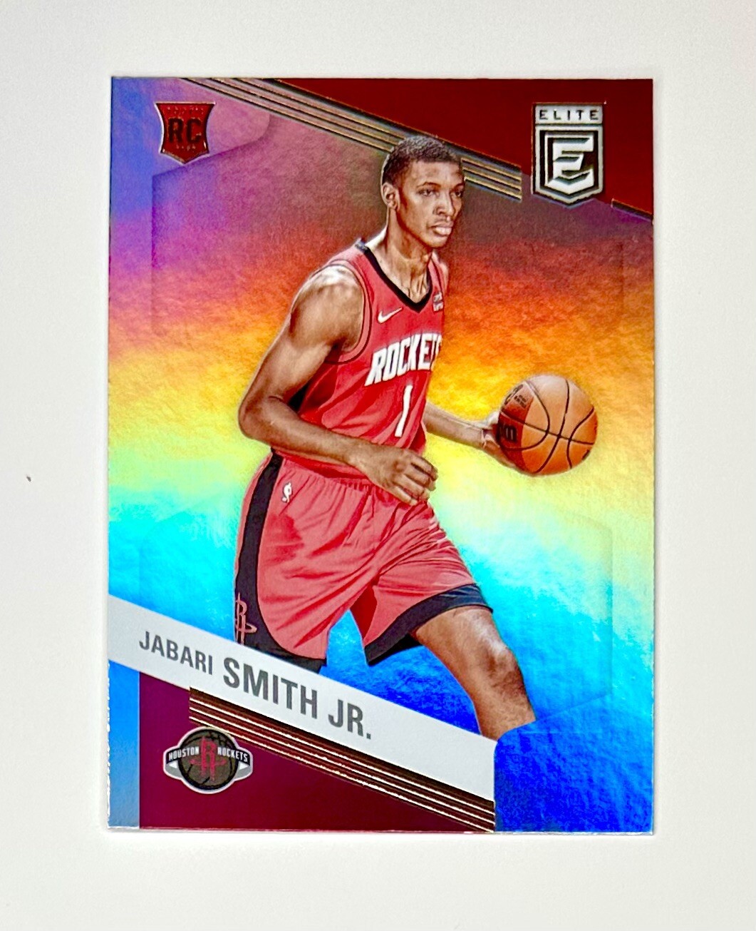 2022-23 Jabari Smith Jr Donruss Elite RC Rookie Foil Rockets #207 Prizm Holo SP
