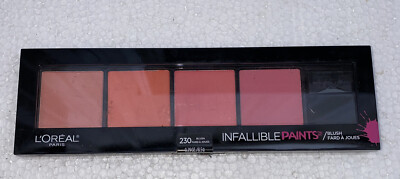 Loreal Infallible Paints Pro Artist Palette Blush Corals, Pinks, Rose Colors