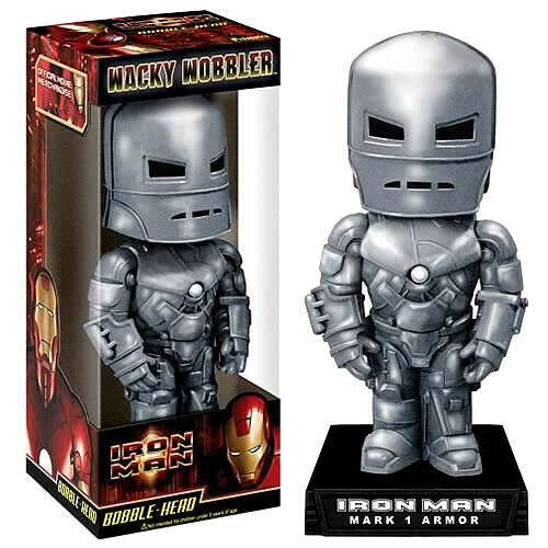 Marvel IRON MAN MARK 1 PVC bobble-head 15cm Wacky Wobbler