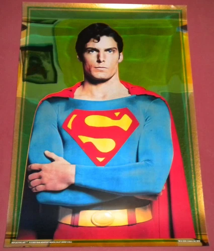 Superman The Movie Poster 21x30 S/S Christopher Reeve  MYLAR 1978  Margot Kidder