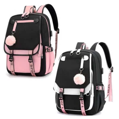 WS-TREND Puschel Mädchen Rucksack Backpack Tasche Schultasche 46 x 29 x 16 cm