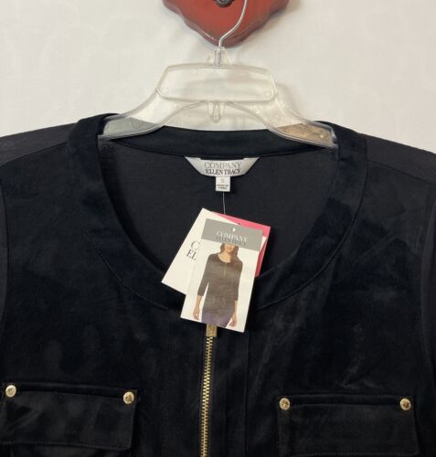 Company Ellen Tracy Womens Small Black Half-Zip Dressy Tunic Blouse NWT! M977 - Picture 4 of 6