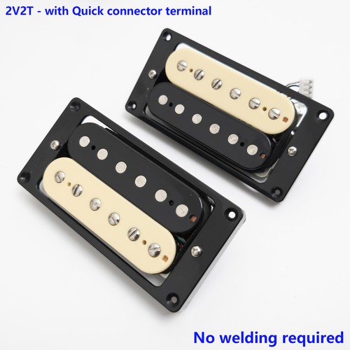 Per Gibson Epiphone ProBucker Humbucker Pickup 2V2T Set Cablaggio Push Pull - Foto 5 di 28
