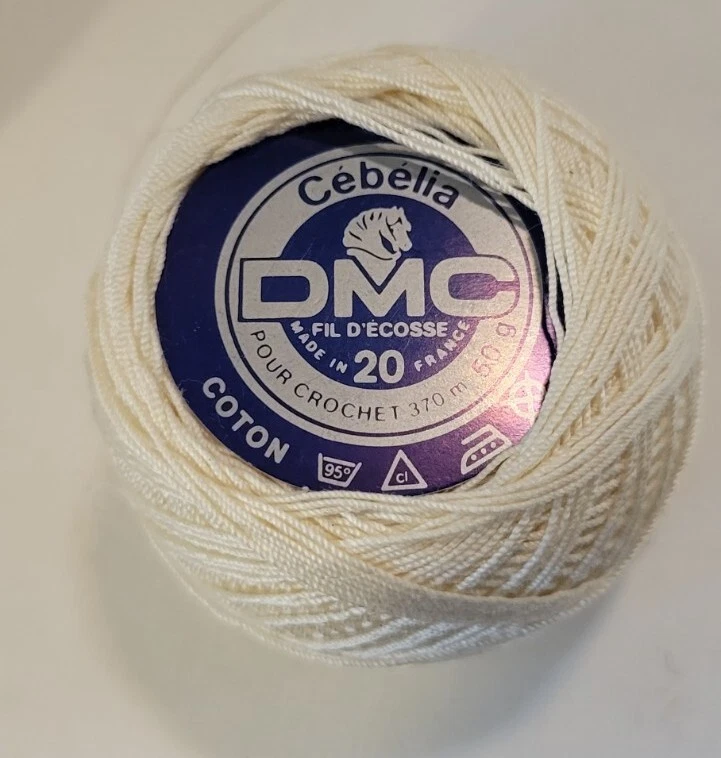 9 Balls DMC Pearl Cotton 10 20 White Ecru B20 - Image 4 of 4