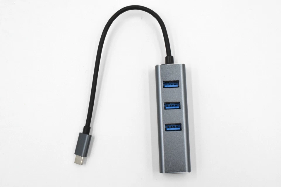 NEW Combo Gigabit Ethernet USB Type-A 3 Port Hub Adapter 5Gbps, MacBook, Windows - Image 4 of 4
