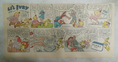 Ivory Soap Ad: Li'l Ivry Parent Fight Romance ! from 1940's Size:  7.5 x 15 inch