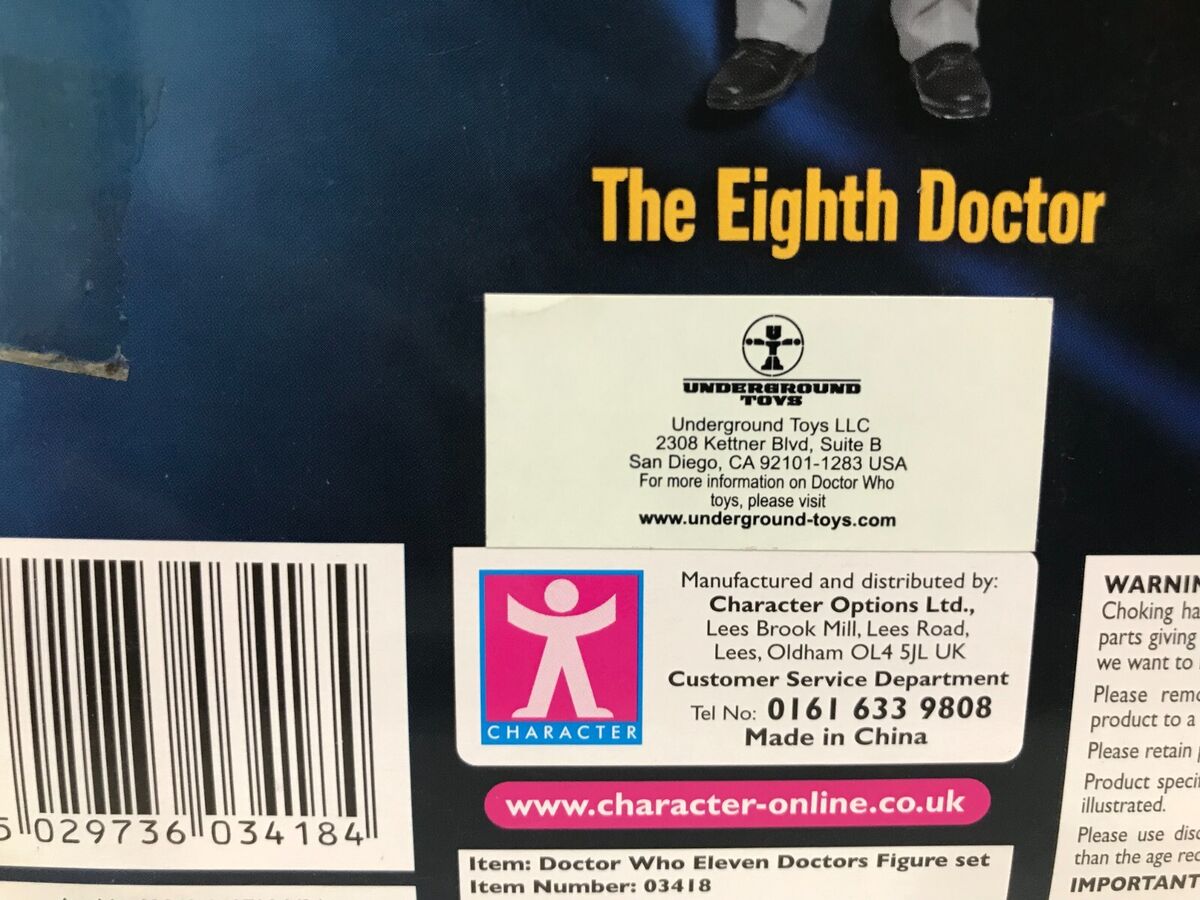 Doctor Who BBC The eleven doctors figure set Underground Doctor Who BBC The eleven doctors figure set Underground