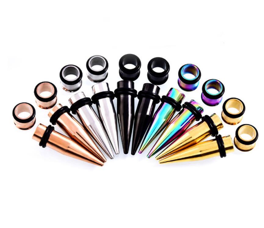 SURGICAL STEEL EAR TAPER STRETCHER EAR STRETCHING TAPERS KIT EXPANDER