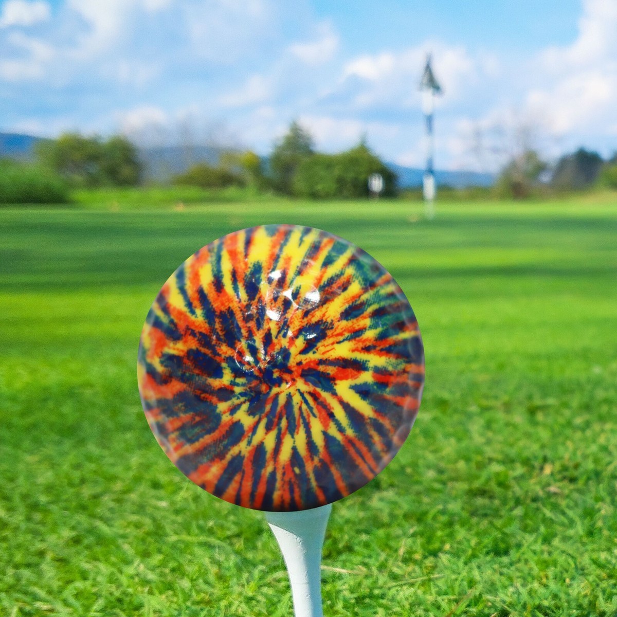 Yellow Tie-Dye Golf Balls 12 Pack - Perfect Gift Idea | eBay