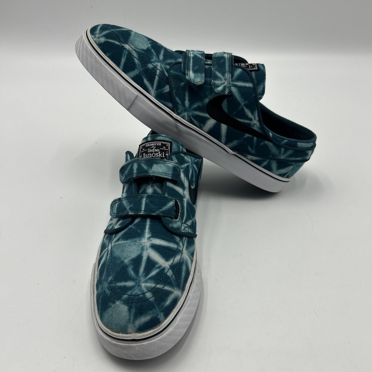NIKE SB ZOOM STEFAN JANOSKI SKATE SHOES TEAL CAMO MULTI 705405 301 MENS  SIZE 11