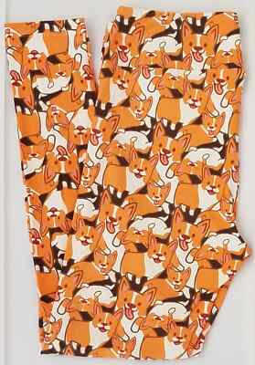 Printed Leggings Corgi Halloween Leggings OS LuLaRoe One Size